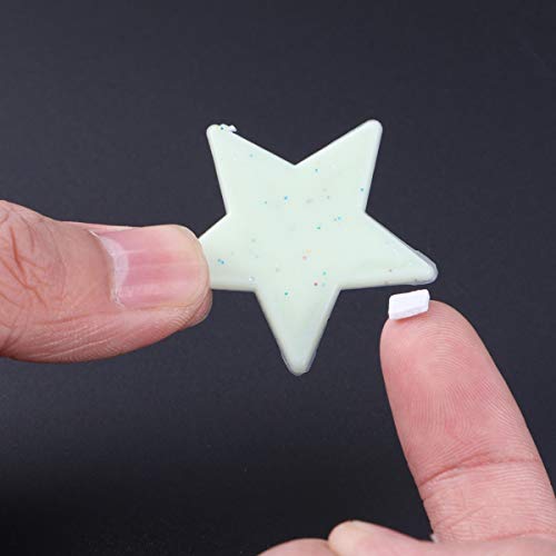 Adesivos de parede Amosfun 100 peças que brilham no escuro estrelas brilhantes teto parede decalques
