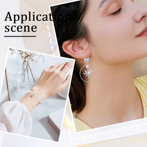 SOFPLATE 1 caixa 984 peças, kit de fabricação de chaveiros de prata, 15 estilos, fecho de metal para