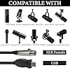 GEEKRIA for Creators USB to XLR Female Microphone Cable 10 ft / 3 M, Compatible with FIFINE K688, AmpliGame AM8, Shure MV7, Samson Technologies Q2U, Rode PodMic, Balanced Mic Cord (Black) #2