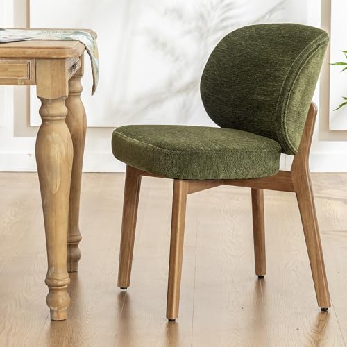 YOUNIKE Olive Green Dining Chair High Back Single Mid