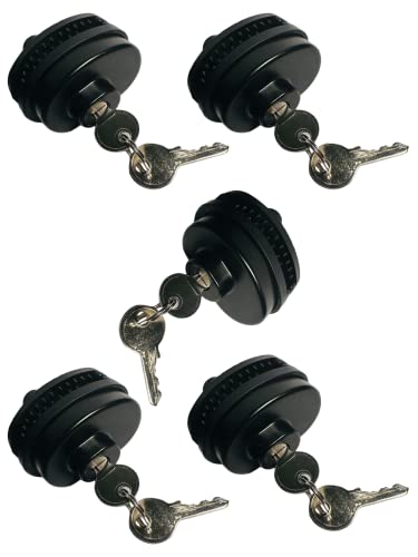 Lockforall Gun Trigger Lock with Keys, Keyed Alike Universal Trigger Gun Locks Easy-Carry 1 Key Lock for BB Gun, Rifles, Shotgun, Handgun, Pistol (Black*5)