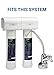 EcoPure Dual Stage Under Sink Replacement Water Set (ECODWF) | NSF Certified | Fits ECOP20 System | 6-Month Filter Life, 2 Count (Pack of 1)
