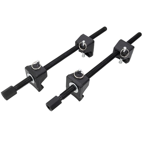 HASKYY Federspanner Federbeinspanner Satz 380mm Universal Spannweite mit Sicherheits Pins für KFZ PKW-Bereich Tieferlegung Stossdämpfer Montagespanner Tuning