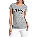 Yyicool Vegan Spelled with Animals Print Women Tshirt Cotton Casual Funny T Shirt for Lady Girl Tops (Grey, S)