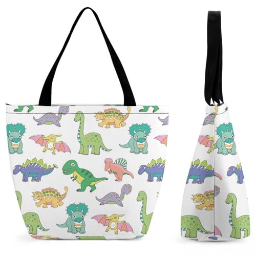 Sac de shopping dinosaures verts parfait pour vos escapades en week-end et vacances