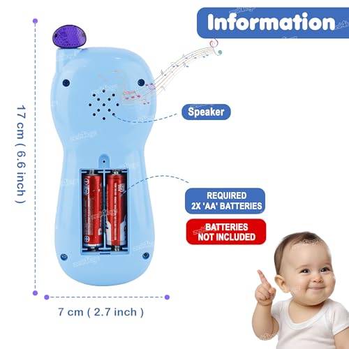 Image of Zest 4 Toyz Toy Phone for Kids Musical Mobile Phone Toy with Light & Sound Toys for Baby Pretend Play Mini Cell Phone Toy Birthday Gifts for Kids - Multicolor (Pack of 1)