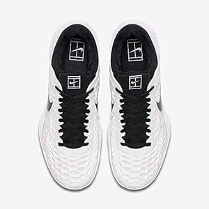 NIKE Men's Zoom Cage 3 Tennis Shoe (13 D US, White/Black) : Buy
