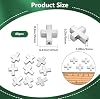 SOFPLATE 1 Box 40pcs Silver Cross Beads Bulk Metal Cross Bead Small Alloy Tibetan Style Loose Spacer Crosses Center Bead Bulk for Jewelry Making Beading Kits Supplies Necklace Bracelets Decoration #1