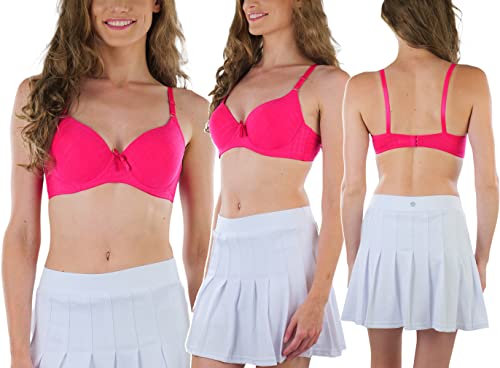 Image of ToBeInStyle Women's Pack of 6 Classic Style Underwire Supportive Padded Bras