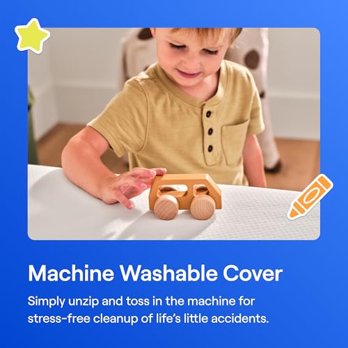 Image of Nectar Kids Full Mattress 8 inch - 2-Sided Design for Growing Children Ages 3-12+ - Pressure Relieving Memory Foam - Fiberglass Free - 365 Night Trial - Mattress in a Box