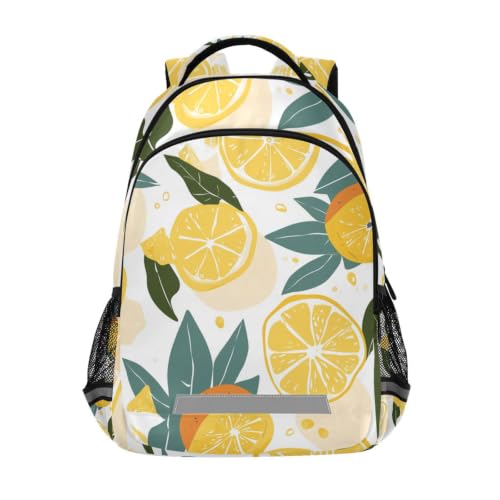 Cartable enfant citron au style dessin animé pour élève de primaire