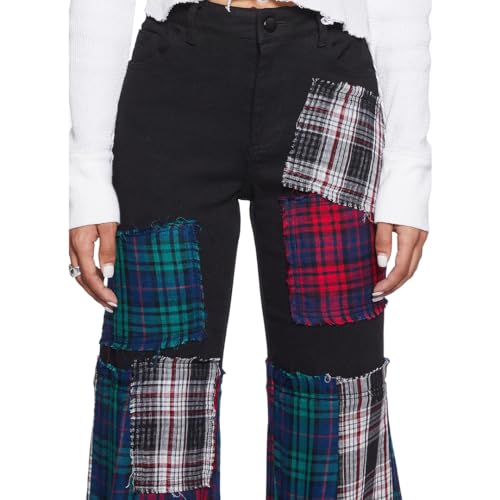 Dolls Kill Better Together Plaid Pants – Mixed Plaid, Wide Leg Pants, Perfect for Grunge Fashion4