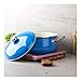 VITA 6-Quart Dutch Oven (Blue) with Lid for All Stove Tops (Enamel on Steel) Dishwasher & Oven Safe up to 500 ℉ - Quick & Even Heat Distribution - Enameled Interior is Non-Reactive & Easy to Clean