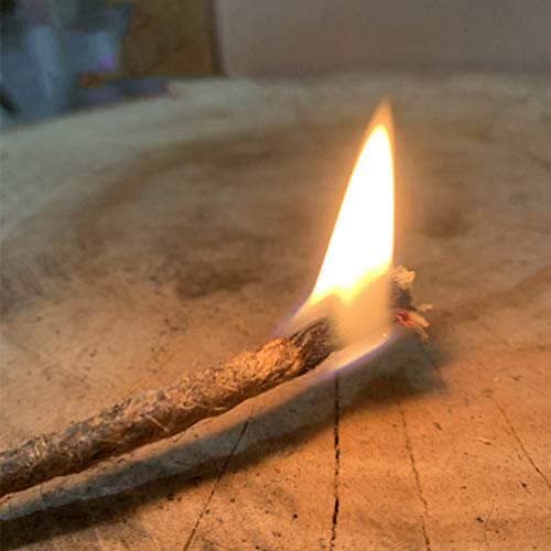 ABOOFAN 3Pcs À Prova D' Água Corda de Cânhamo Cânhamo Pavio Pavio Hemp Cord Camping Lighter Surviva