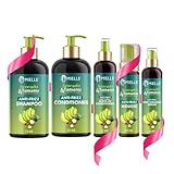 Mielle Anti-Frizz Set for Straight Hair - Shampoo, Conditioner, Leave-In Conditioner, Hair Serum, Mousse (5 Products)