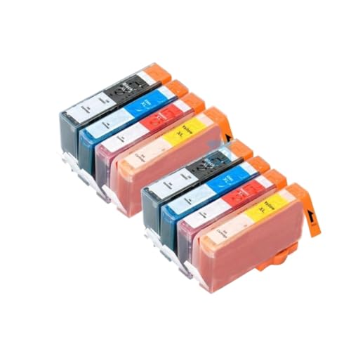 Cartouche d'encre 364 XL compatible Photosmart 5510 5520 6510 5515 5514 5522 5524 - Pack 8 pièces