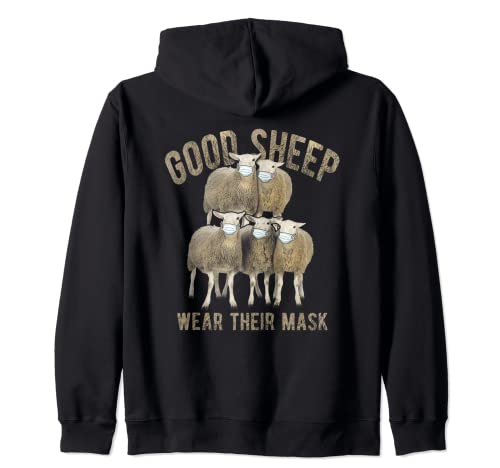 Sweet Sheep Good Sheep Wear Their Mask Animal Quarantine Sudadera con Capucha