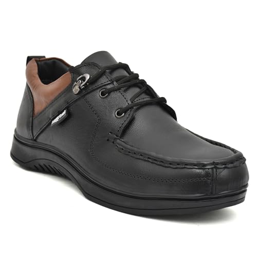 NIXFLEET Men Leather Safety Shoe|Comfort And Slip Resistance, Excellent Grip|Safety Shoes With Steel Toe|Black Size Uk7 (B0D378B3CR) Amazon Price History, Amazon Price Tracker