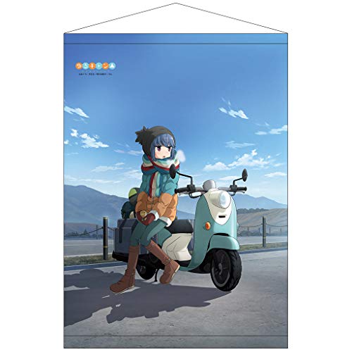 カーテン魂 ゆるキャン△ リン B2タペストリー W約51×H72cm ポリエステル製（Amazon）