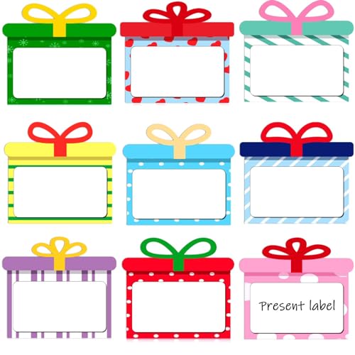 Grands autocollants pour cadeaux de Noël | Sublimez vos paquets sous le sapin