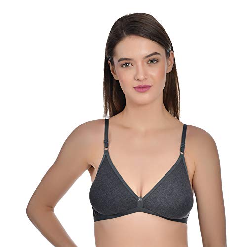 Image of Aimly Women's Cotton Non-Padded Non-Wired Low Coverage Regular Bra - (Pack of 3)