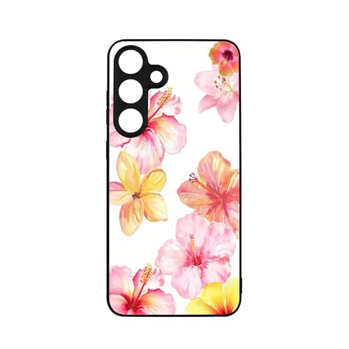 qizjio Summer Phone Case Shockproof Protective Hibiscus Flower Phone Cover for Samsung Galaxy A16