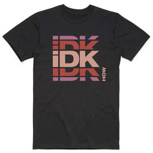 T-shirt Idkhow logo officiel en coton peigné premium finitions doubles