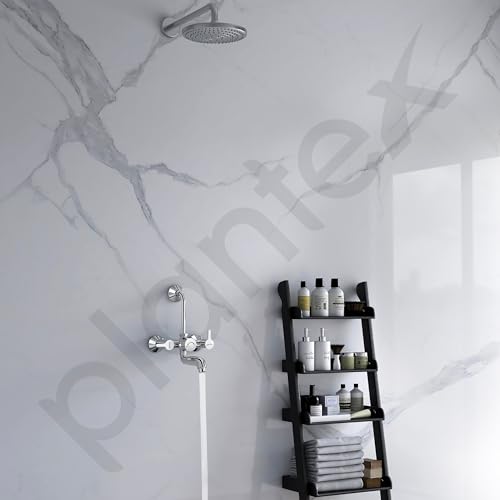Image of Plantex Pure Brass Wall Mixer for Bathroom 2 in 1 with L-Bend Provision for Overhead Shower /Mixer Tap for Bathroom with Water Saving Nozzle Aerator - 7 Year Warranty by Plantex (Ore-1420, Chrome)