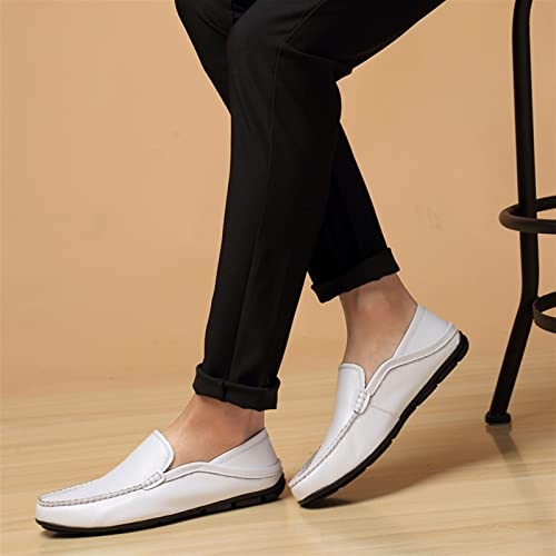 Men's Loafers Shoes Authentic Stitching Details Round Toe Rubber Sole Flexible Lightweight Anti-Slip Wedding Slip-ons3