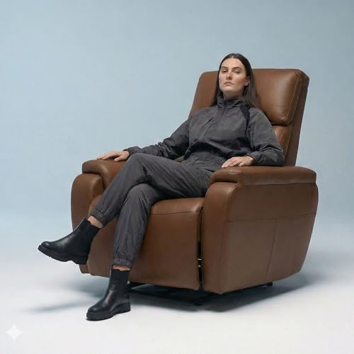 Image of Zeus Motorized Recliner | Premium Leatherette Upholstery | Single Seater Recliner Sofa for Office, Corporate & Hospitality | Ergonomic, Sleek & Space-Saving Design | 18 Months Warranty
