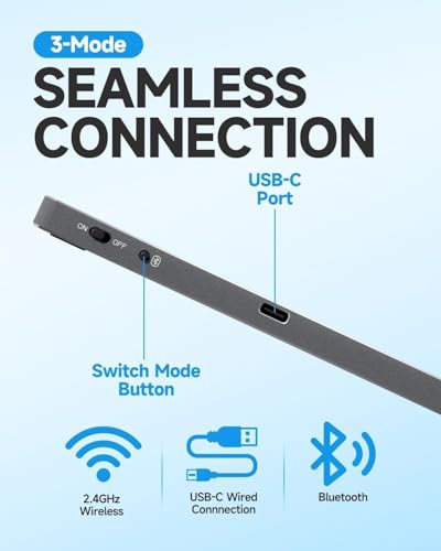 Touchpad inalámbrico para Windows 11 con soporte multitáctil MG3 blanco 2