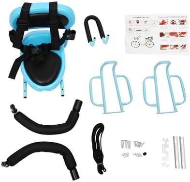 Rear Child Bike Seat, 14.17 * 20.48in Kids Bike Seat Toddler Child Saddle Seats Rear Child Bikes Seats Attachment with Seat Cushion for Folding Bikes Mountain Bikes Road Bikes