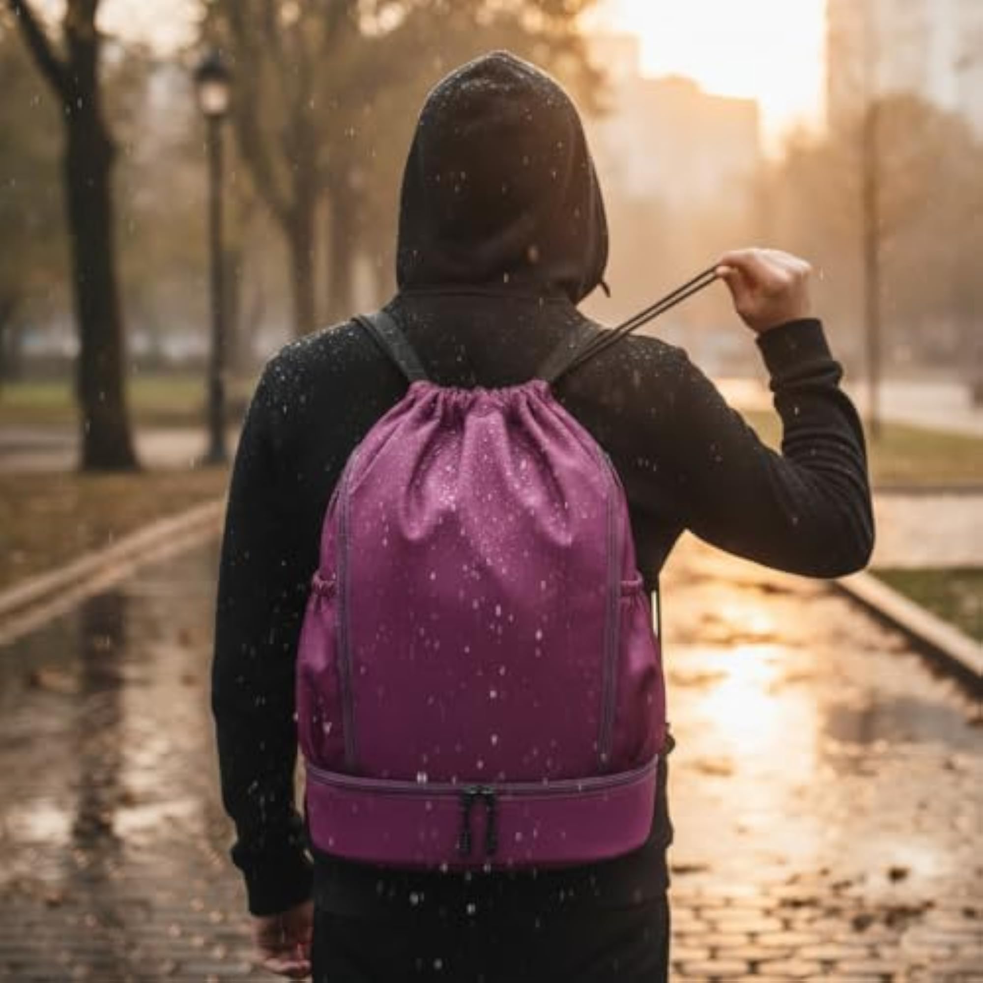 Large Capacity Drawstring Sports Bag for Football & Dance