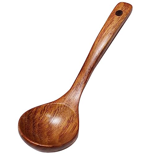 Wood Soup Spoon Wooden Long Soup Ladle Rice Sugar Spoon Porridge Spoon Natural Wooden Spoon For Eating Mixing Wooden Porridge Spoon