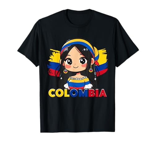 Drapeau colombien mignon de la Colombie T-Shirt