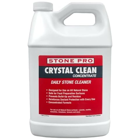 Stone Pro Crystal Clean - Surface Cleaner & Sealer, Concentrate 128 oz Gallon Cover