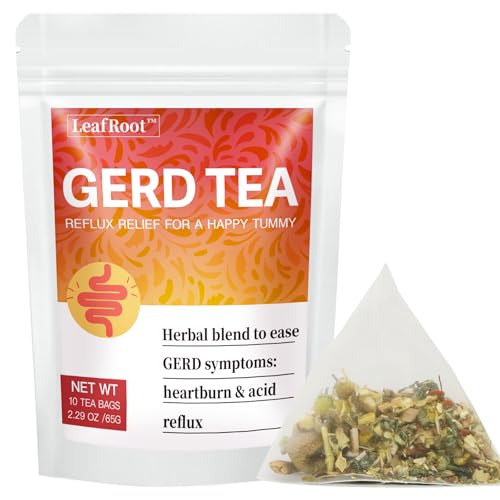 LEAFROOT GERD Symptoms Relief Herbal Tea for Men & Women