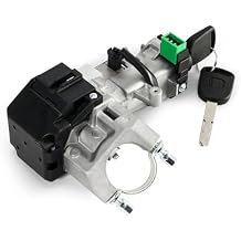 Ignition Switch Lock Cylinder with 2 Keys with Chip Compatible with Honda Civic 1.3L 2003 2004 2005,for Honda Civic 1.7L 2001 2002 2003 2004 2005