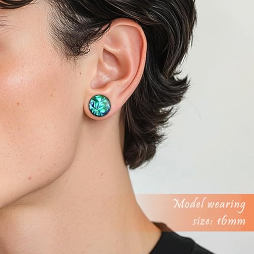 4PCS Stainless Steel Resin Gauges PU Colorful Chameleon Series Ear Plugs and Tunnels 3 Colors Ear Gauge Tunnels Light Color Screw Fit Expander Stretcher For Women Men Body Piercing Jewelry4