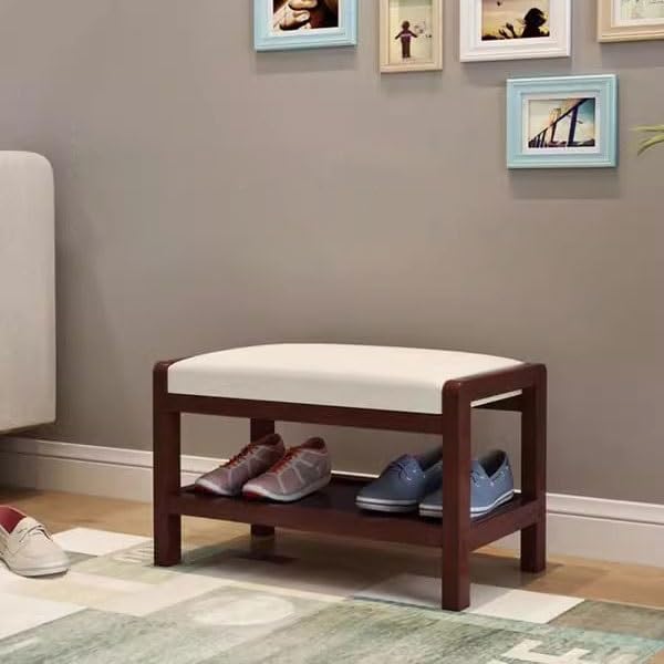 Banc de canapé à langer et meuble de rangement multi-usage en bois - 4
