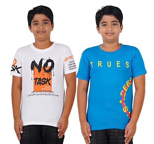 Image of CHECKERSBAY Boys Cotton Printed Half Sleeve T-Shirt