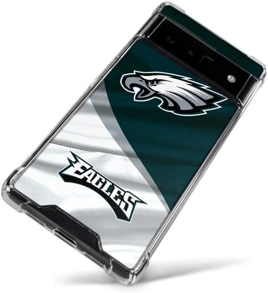 Skinit Clear Phone Case Compatible with Google Pixel 6 - Officially Licensed NFL Philadelphia Eagles Design