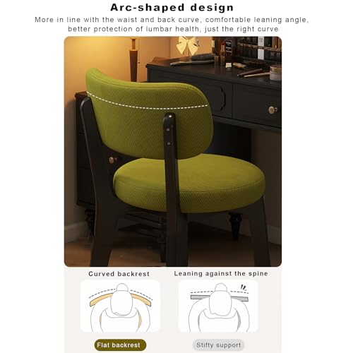 Silla de comedor tapizada moderna versatil para sala de estar 6