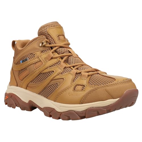 HI-TEC Mens Ht Ravus Mid Wp Lace Up Hiking Hiking Casual Boots Ankle - Brown - Size 10.5 M2