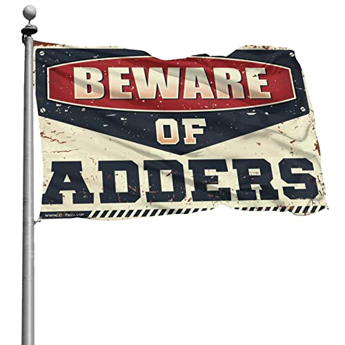 Drapeau de jardin d'automne Méfiez-vous des adders xl de qualité