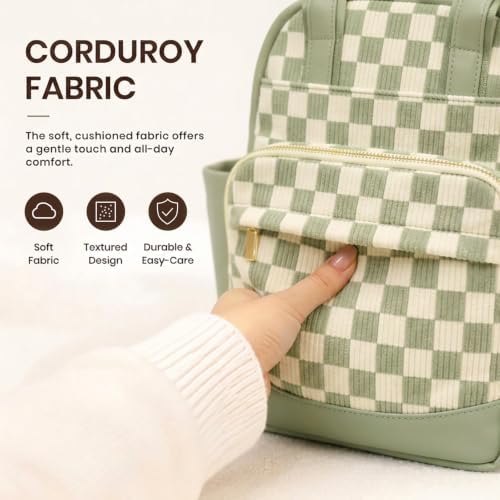 miss fong Green Small Diaper Bag Baby Boy Diaper Bag with Changing Pad