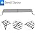 Grillflame 463244012 G515-00B8-W1 Warming Rack Replacement Parts for Charbroil Grill Upper Rack 3 4 5 Burner Swing Away Warming Grate 463215513 463215515 463257110 463270912 Top Rack Grill Parts