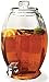 Circleware Cranston Beverage Dispenser with Glass Lid, Sun Tea Jar with Spigot Kitchen Entertainment Glassware Drink Water Pitcher for Juice, Wine, Kombucha and Cold Drinks, Clear, Huge 3 Gallon