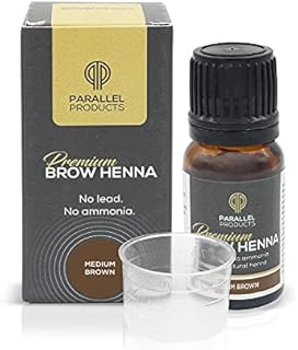 Parallel Products Eyebrow Henna 3 Gram Mini-Kit - Henna For Brow Tinting and Coloring (Medium Brown)