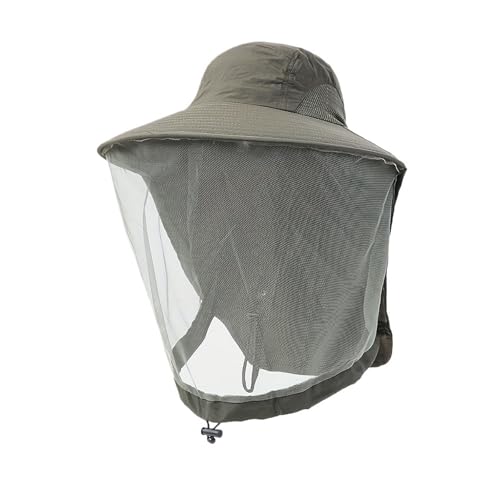 Chapeau avec masque facial pour le camping et les randonnées estivales en montagne